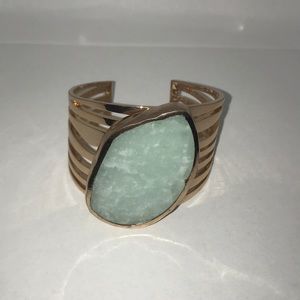 Rose Gold Tone Base Metal Cuff Bracelet